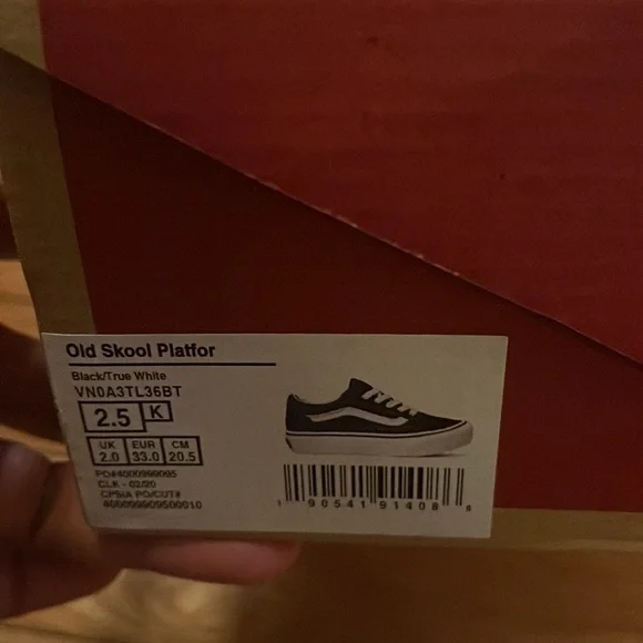 Kids old skool platform vans - Picture 3 of 4